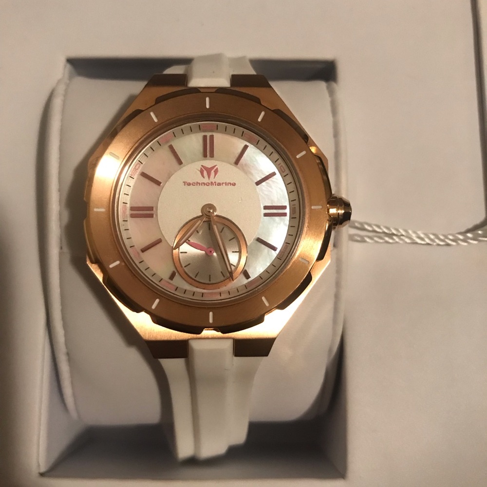 Technomarine rose gold ladies watch